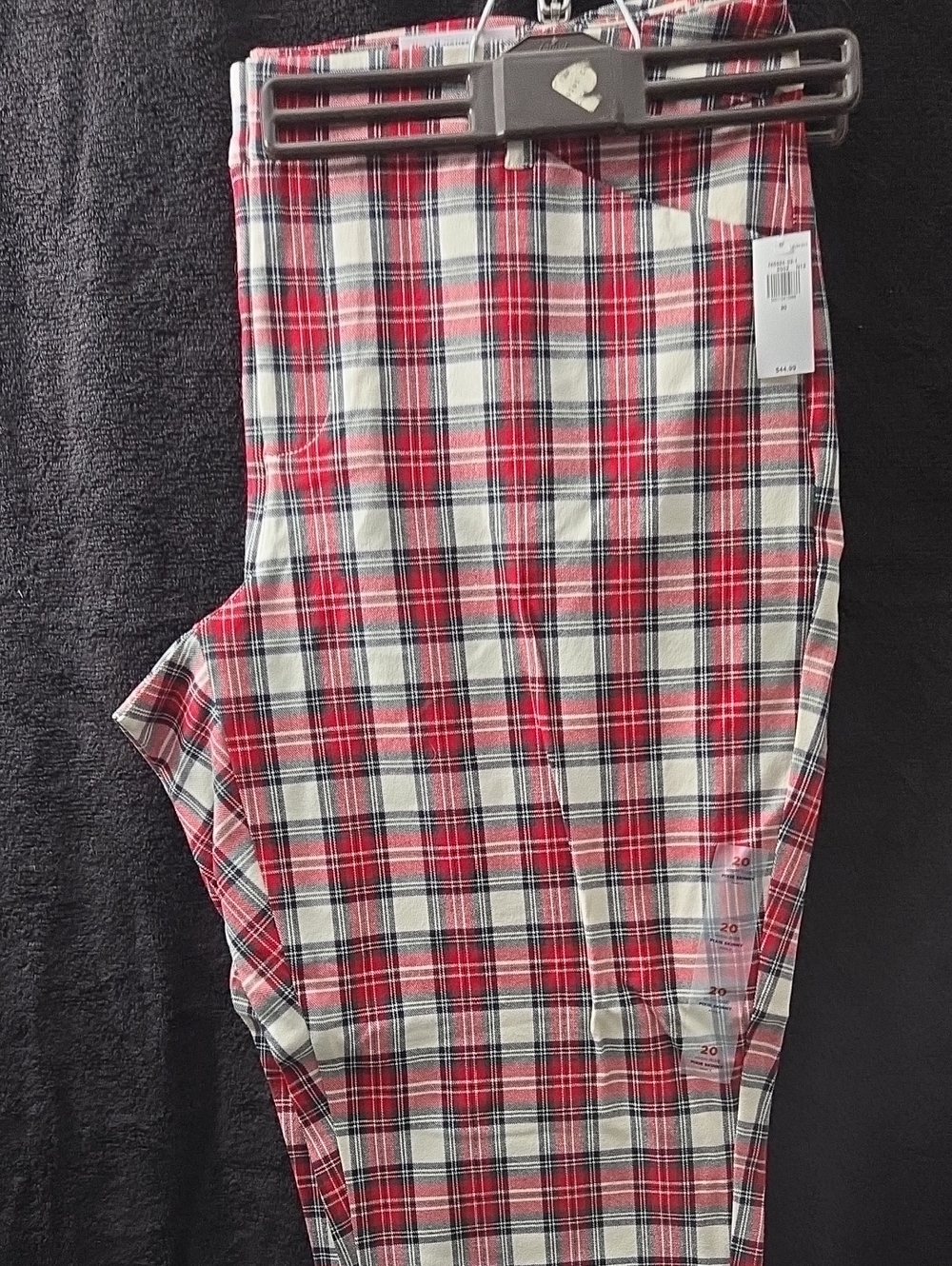 Red & White Plaid Pants